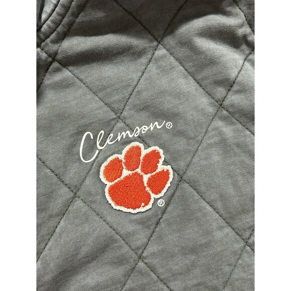 Gameday Couture Women’s XS Charcoal Clemson Tigers Chic Quilted Jacket - Picture 5 of 6